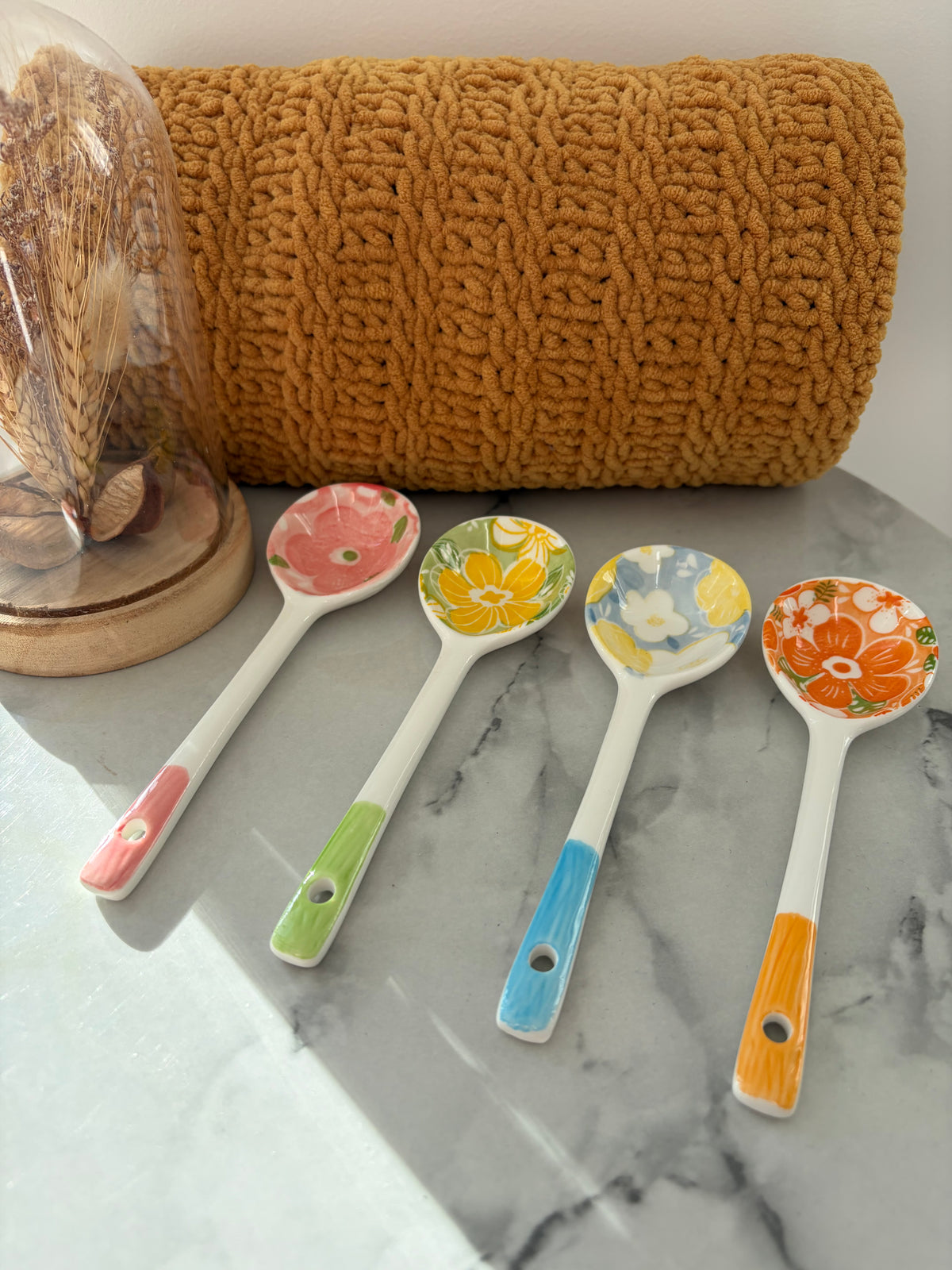 Ceramic Flower Spoon