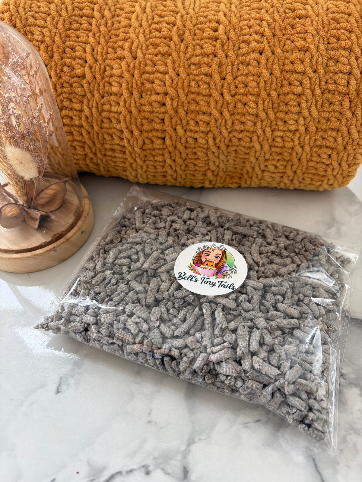 200g Paper Pellets Digging Substrate For Small Animals
