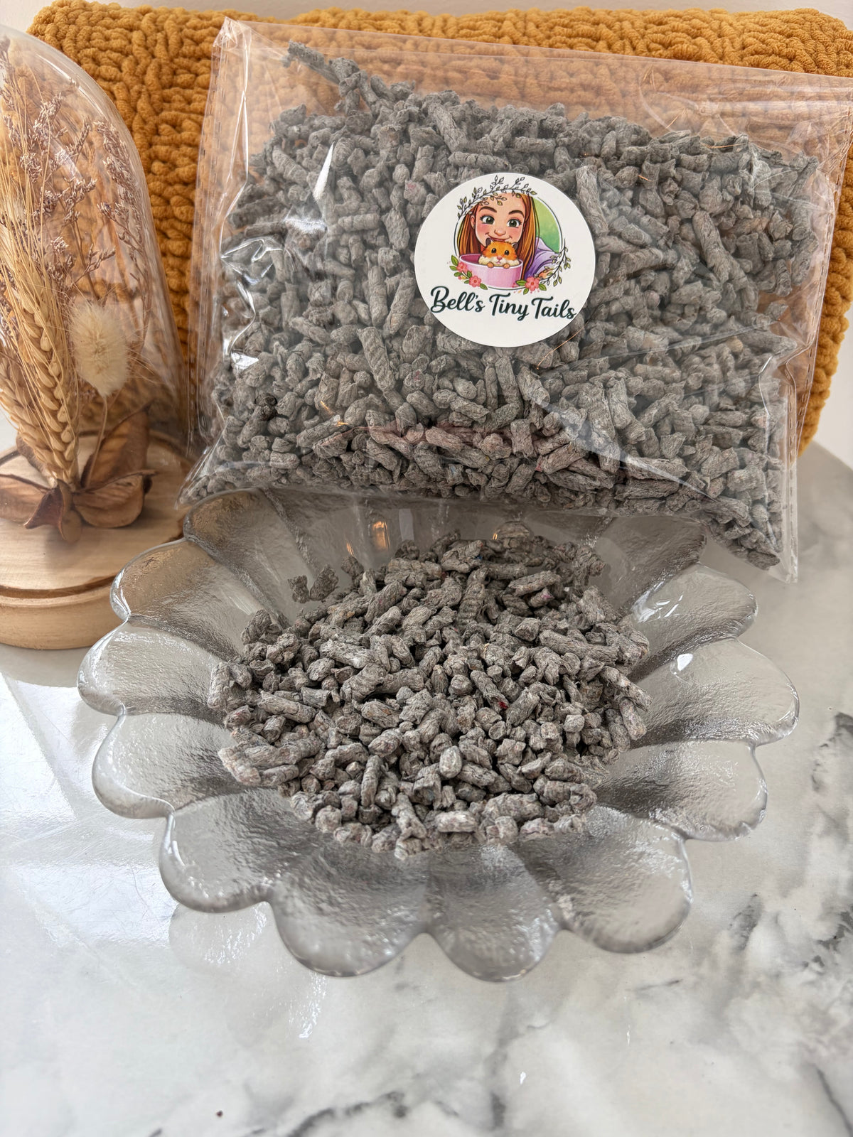 200g Paper Pellets Digging Substrate For Small Animals