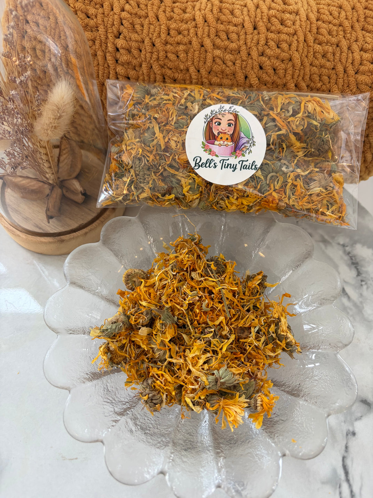 25g Marigold Flower Forage For Hamsters, Gerbils, Mice, Guinea Pigs & Rabbits