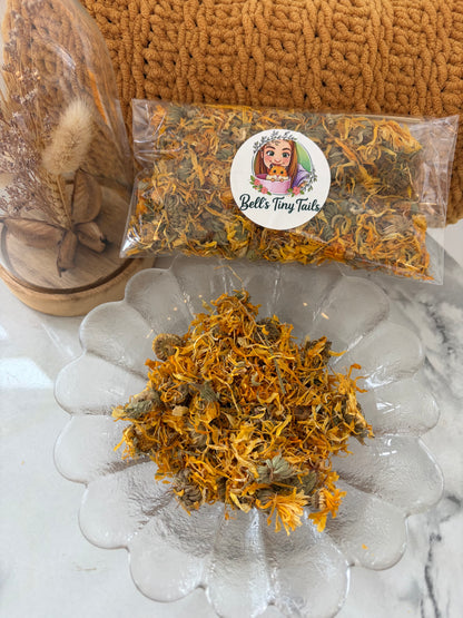 25g Marigold Flower Forage For Hamsters, Gerbils, Mice, Guinea Pigs & Rabbits