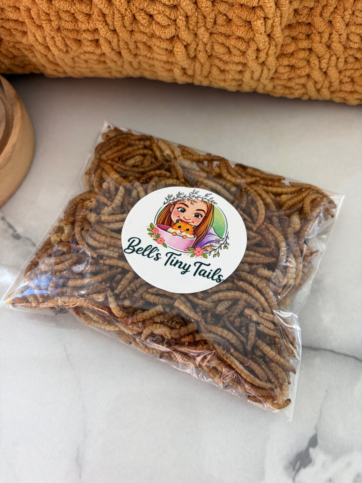 30g Dried Mealworms For Hamsters/Gerbils/Mice