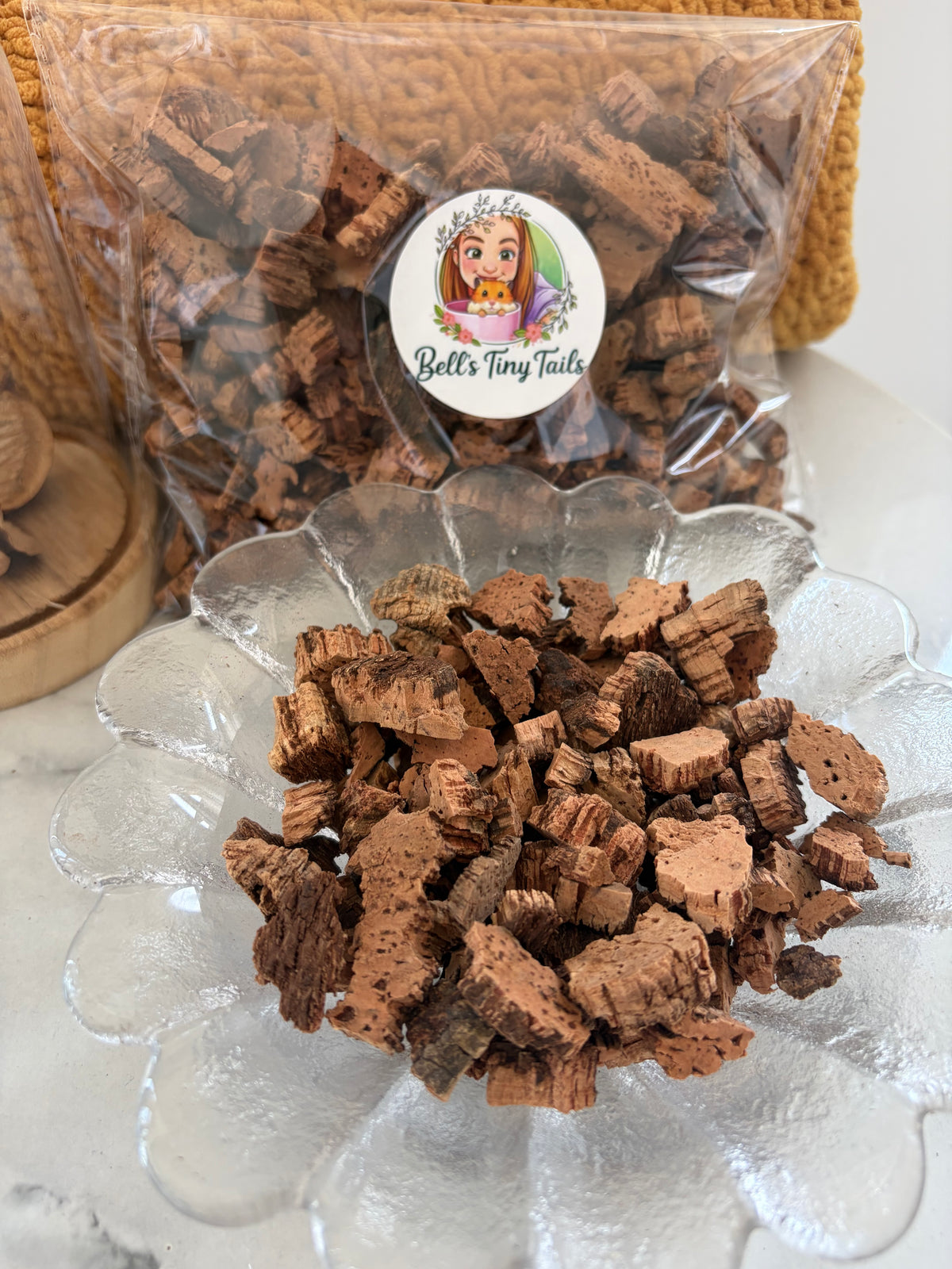 100g Natural Larger Cork Granules Digging Substrate